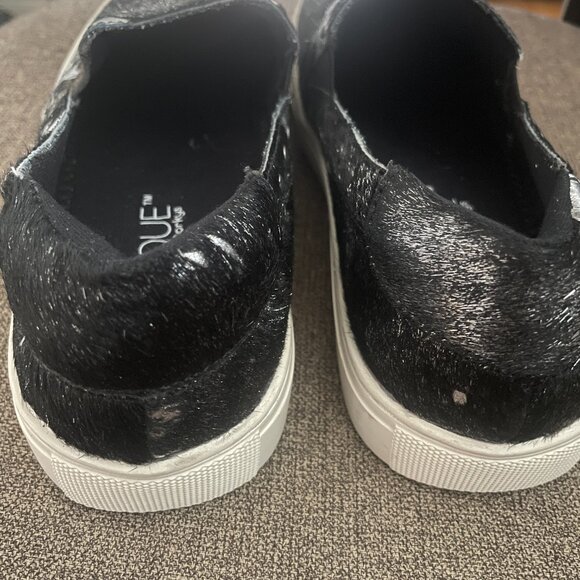 Boutique by Corky's Pine Top Animal Print Fur Women's Slip On Black s10 - Picture 6 of 9